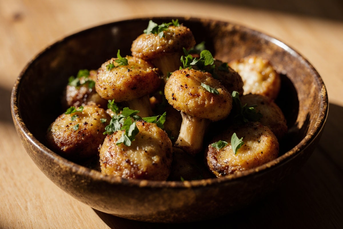 champignons airfryer