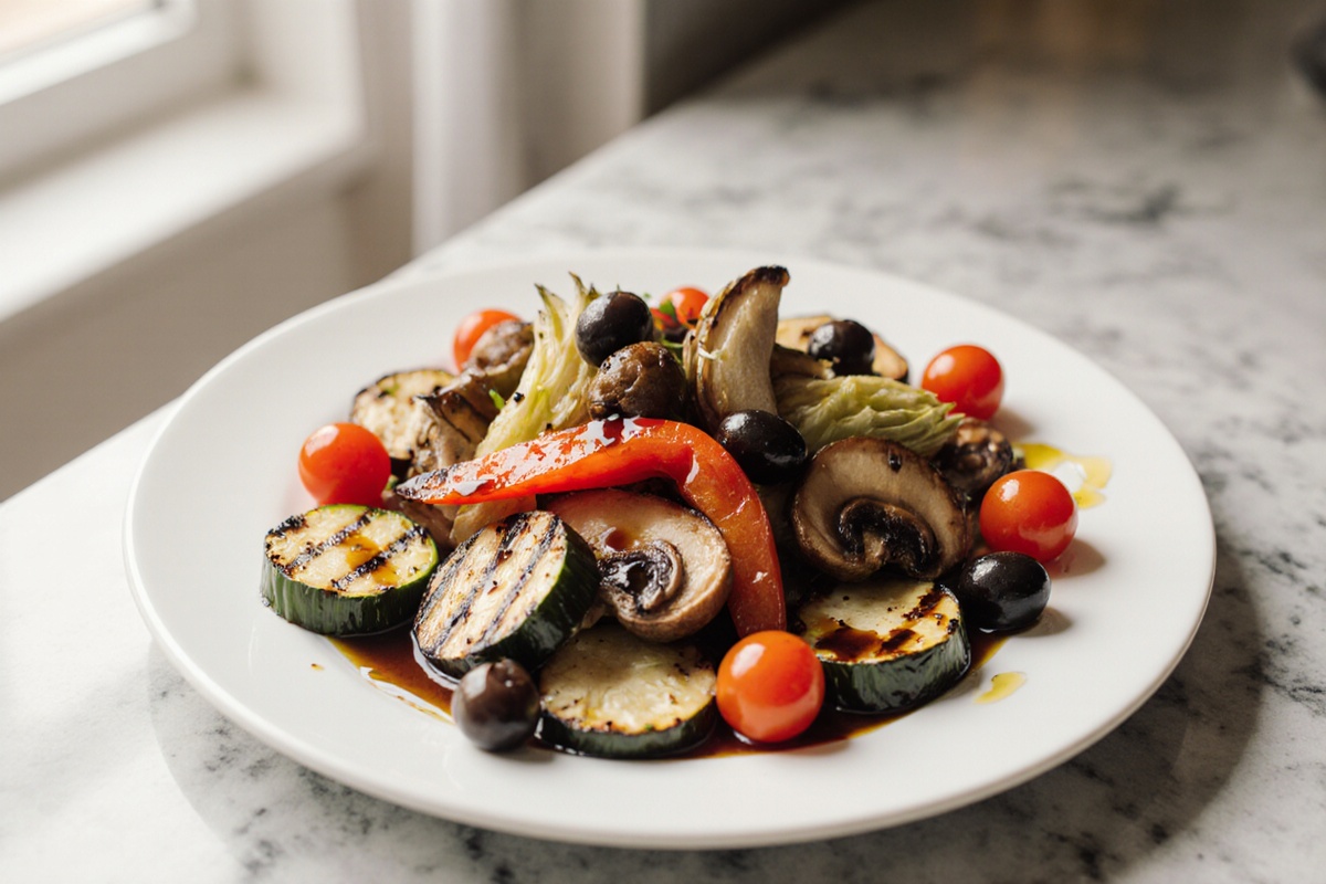 antipasti airfryer knusprig serviert