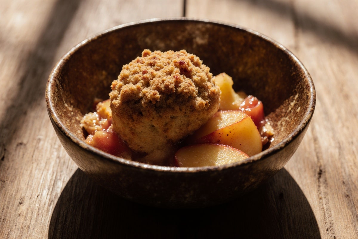 apple crumble airfryer frisch gebacken