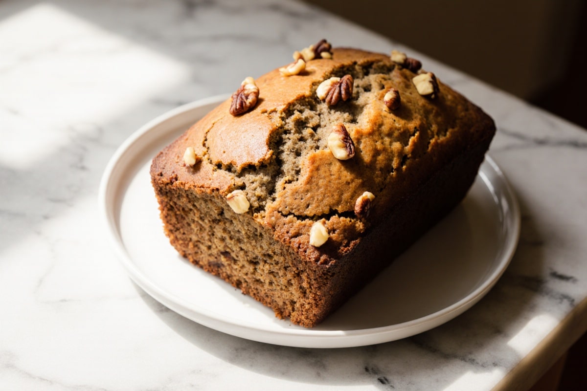 banana bread in airfryer frisch gebacken