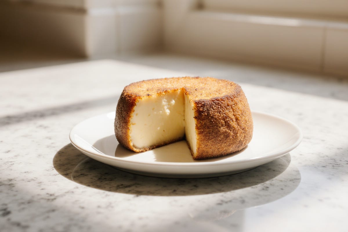 camembert airfryer knusprig serviert