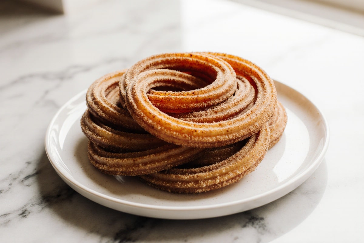 churros airfryer knusprig serviert