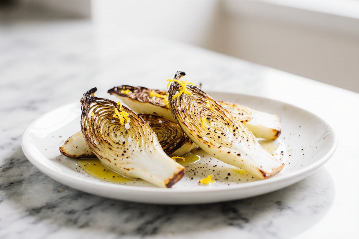 fenchel airfryer knusprig serviert