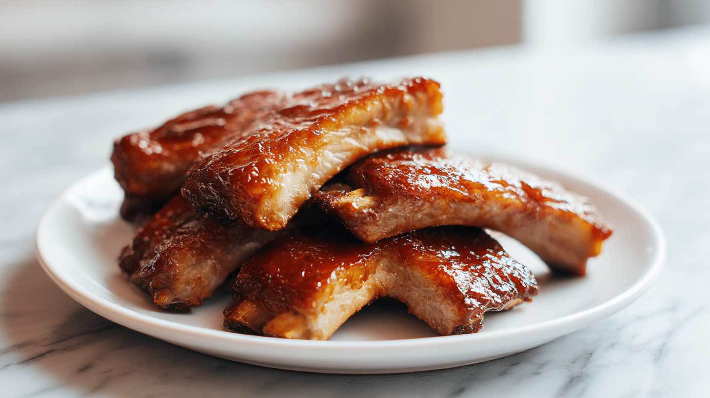 Saftige rippchen im air fryer, ein Genuss für jeden Fleischliebhaber.