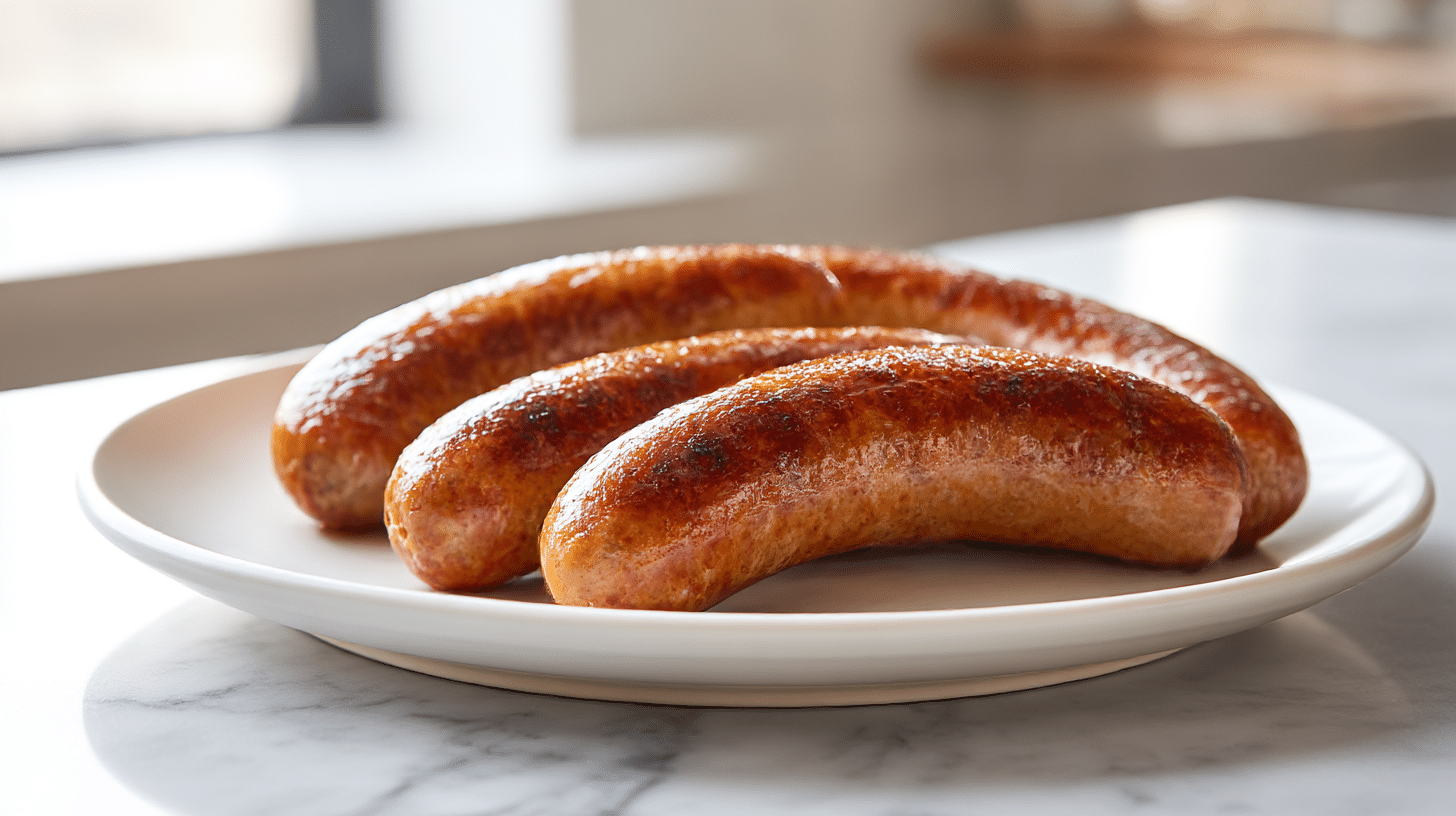 Airfryer Salsiccia Rezept 1 salsiccia air fryer Gericht zubereitet mit frischen Zutaten