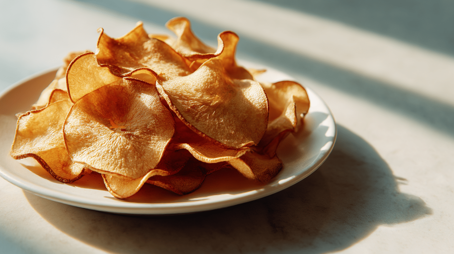 Knusprige apfelchips air fryer für den besten Snack