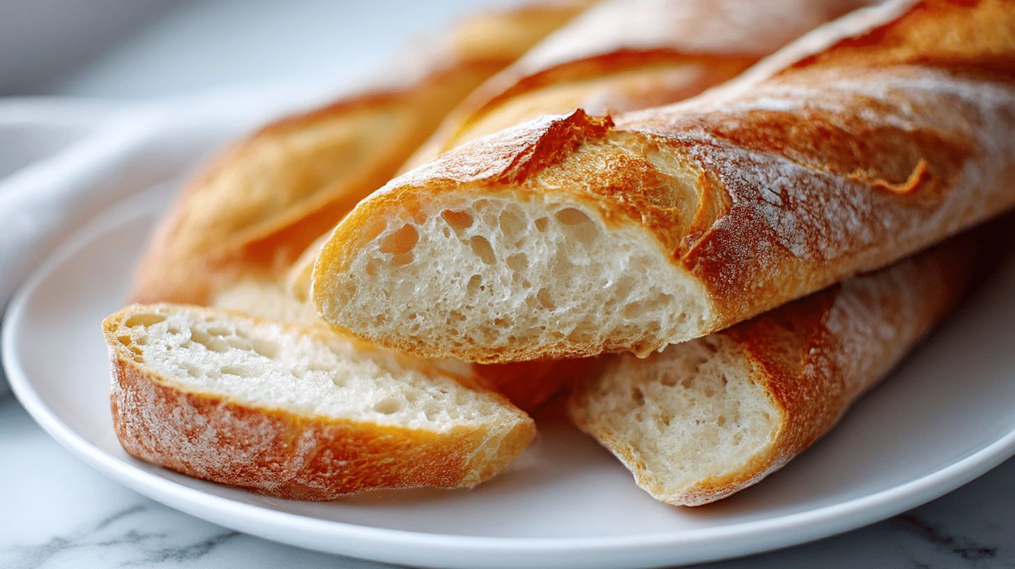 heisse baguettes im air fryer frisch serviert