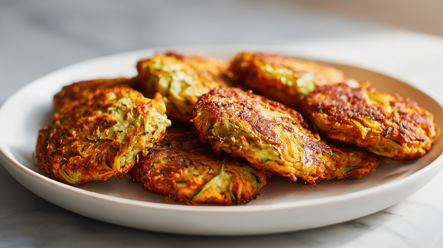 Einfach zuzubereitende gemüsebratlinge air fryer für jeden Tag.