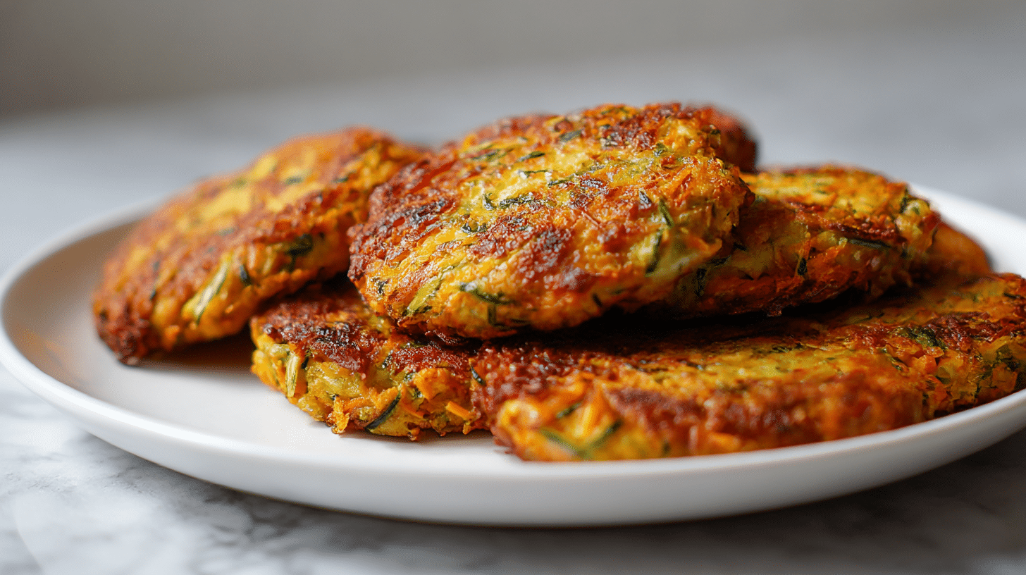 Gesunde gemüsebratlinge air fryer, perfekt für jede Mahlzeit.