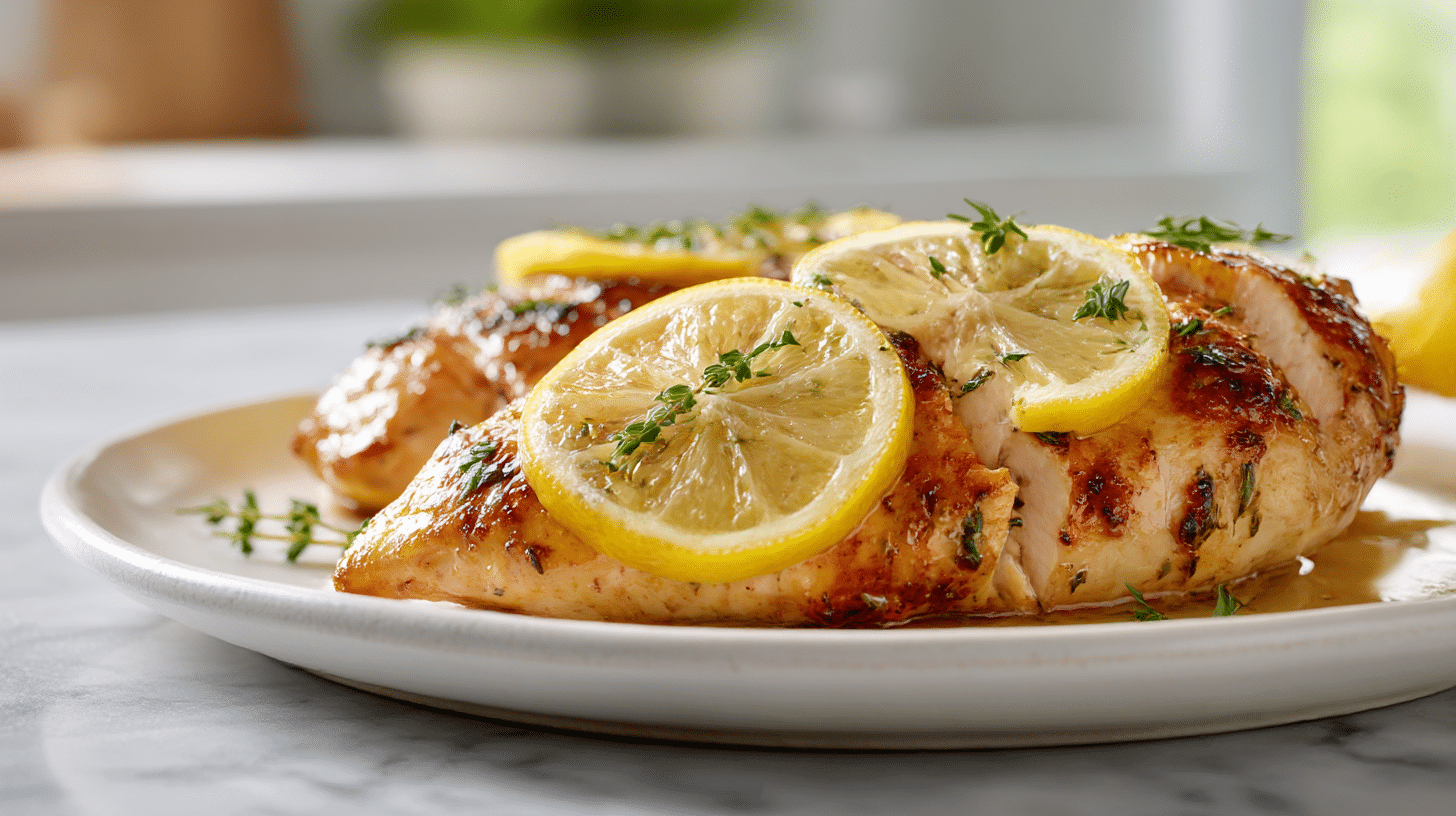 Gesunde air fryer rezepte mit saftiger Hühnerbrust