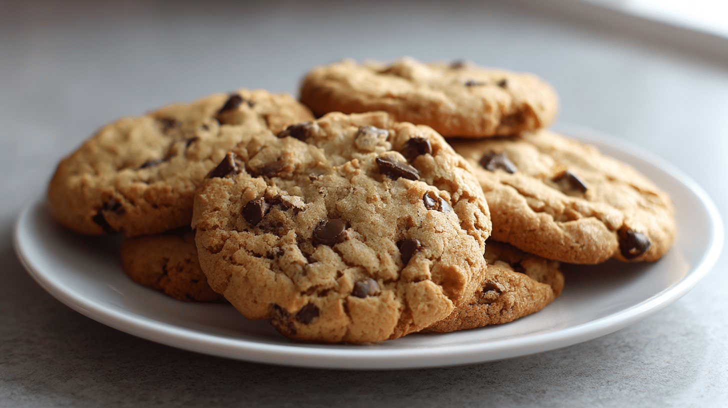 goldbraune kekse im air fryer frisch gebacken