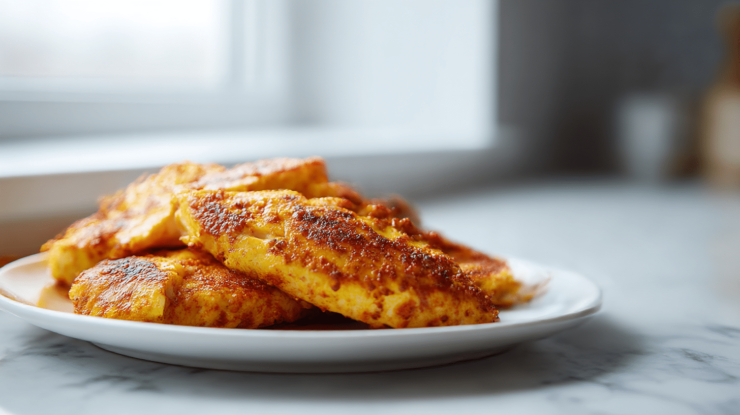 Gesundes Gericht aus low carb air fryer