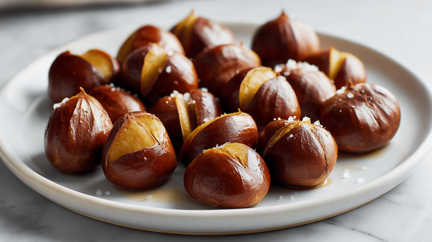 maronen im air fryer vegetarische Speise