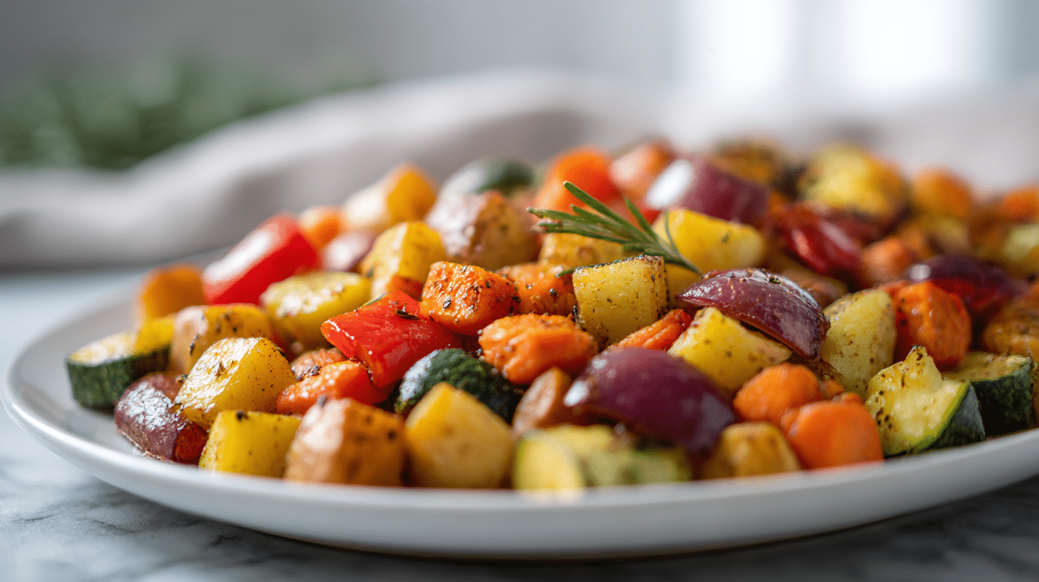Schnelles ofengemüse air fryer als Beilage