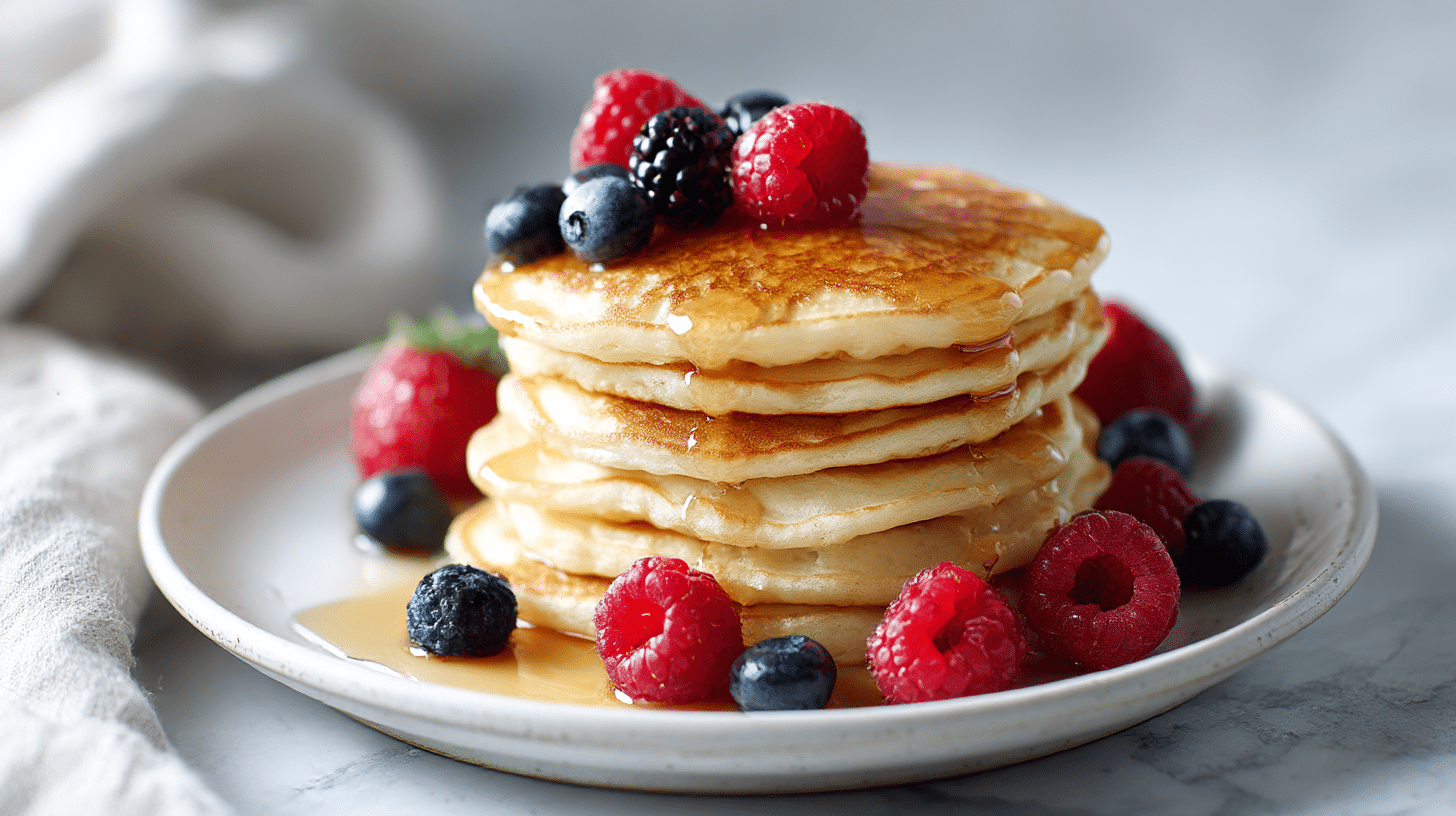 Diese leckeren pancakes im air fryer sind einfach zubereitet.