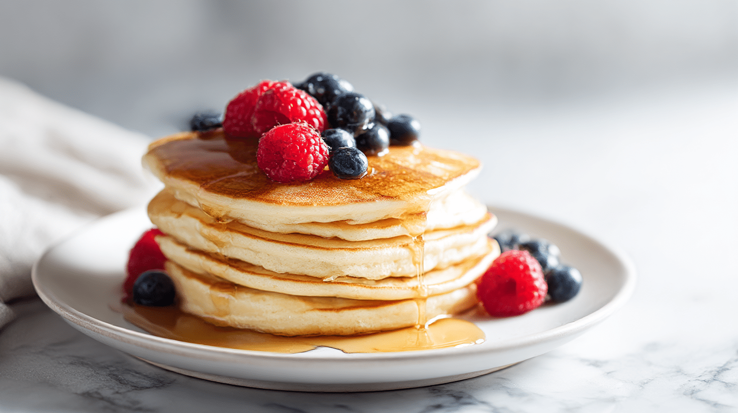 Schnelle pancakes im air fryer für alle, die es eilig haben.