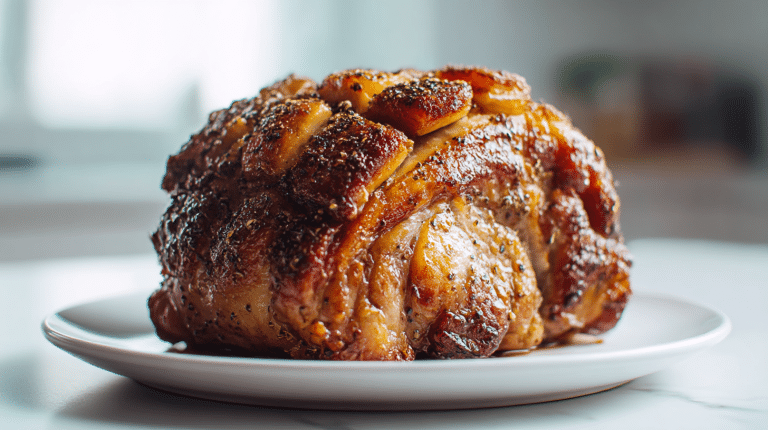 Ein köstliches Schäufele im Air Fryer zubereitet.