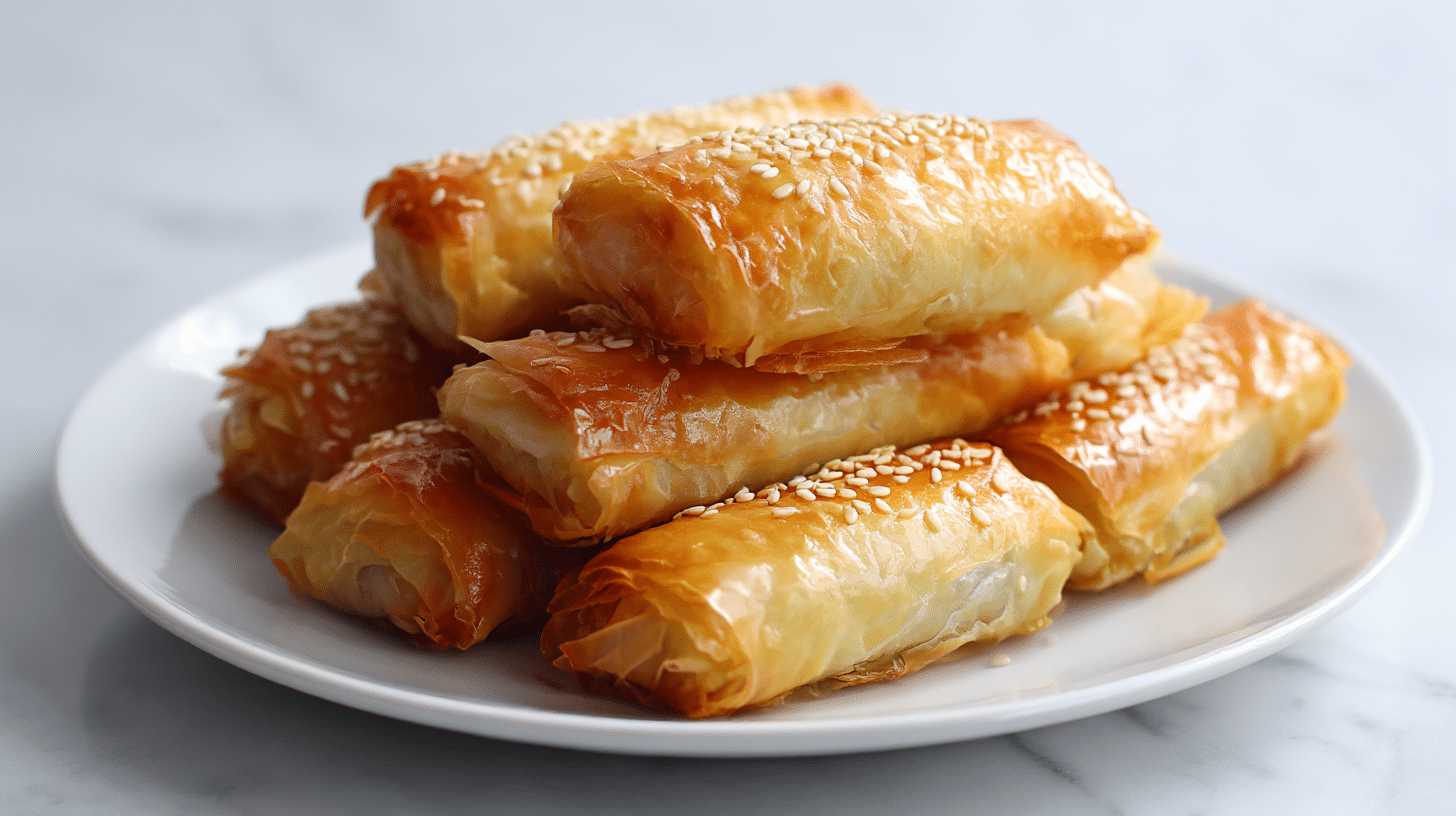 Airfryer sigara börek Rezept 1 Leckere sigara börek air fryer mit knuspriger Füllung.