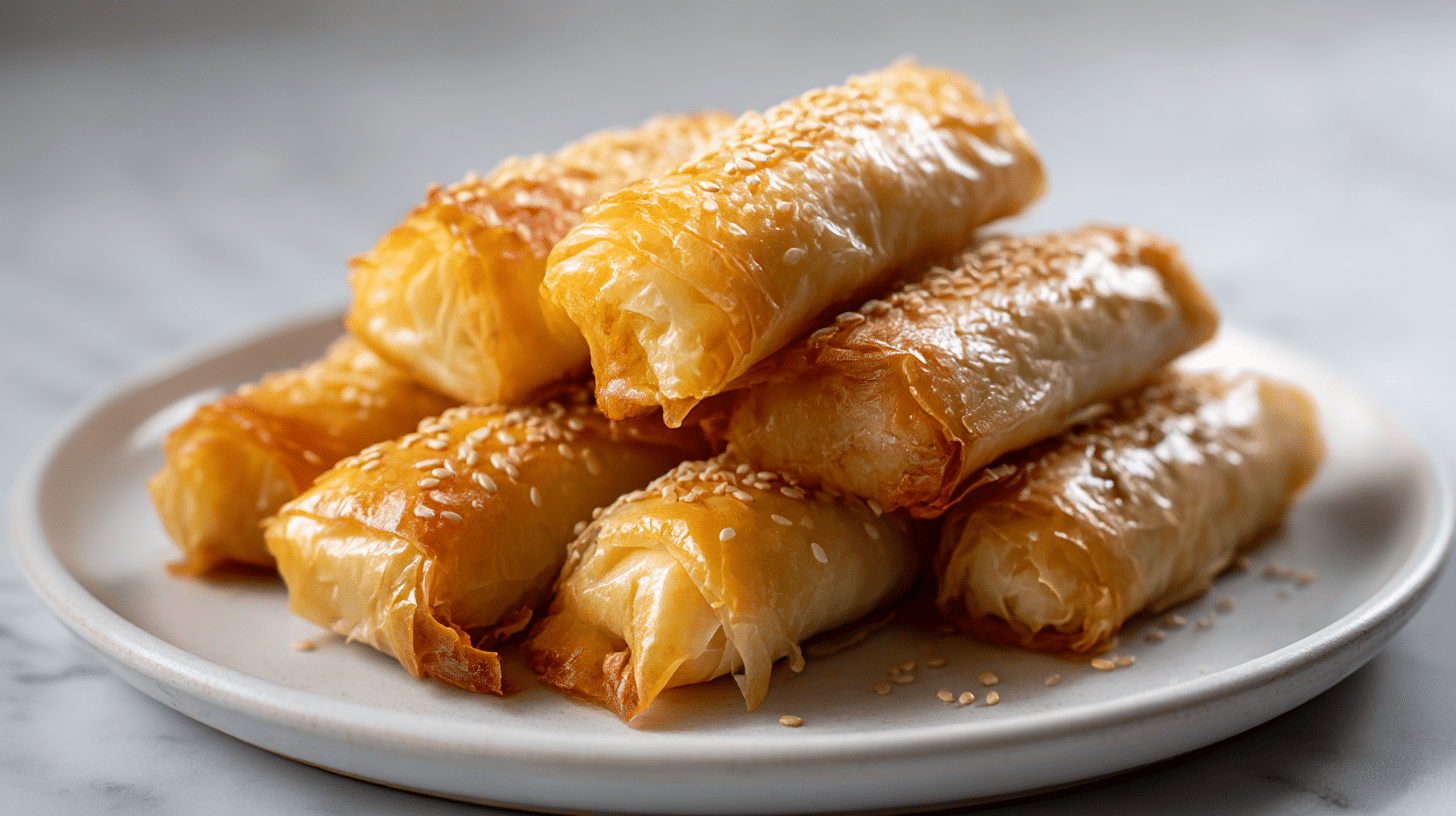 Vegetarische sigara börek air fryer, perfekt für alle.