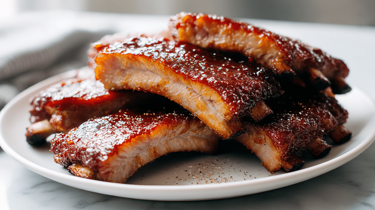 spareribs air fryer, schnell und lecker zubereitet