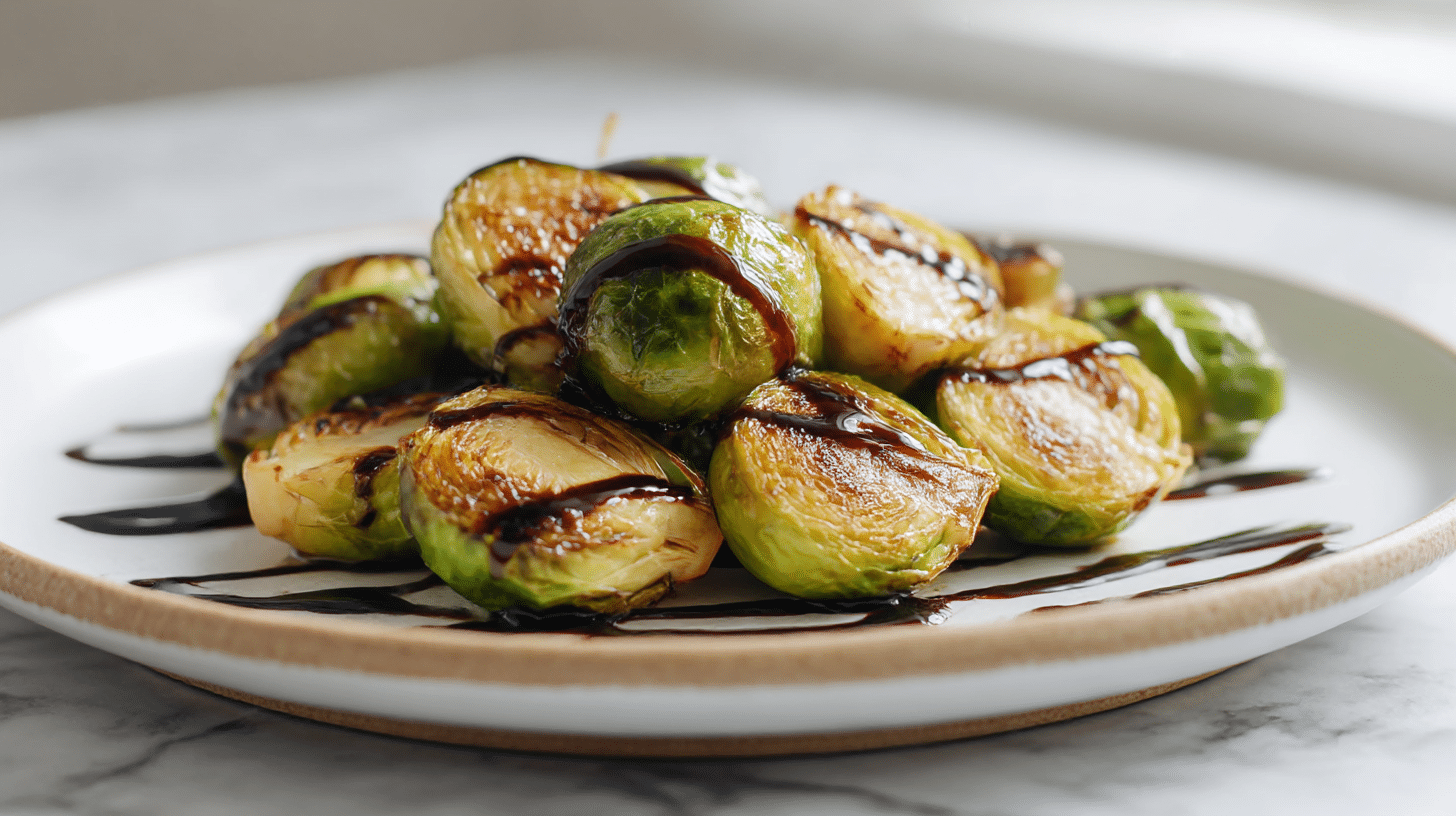 Spitzkohl air fryer angerichtet mit einer schönen Garnitur.