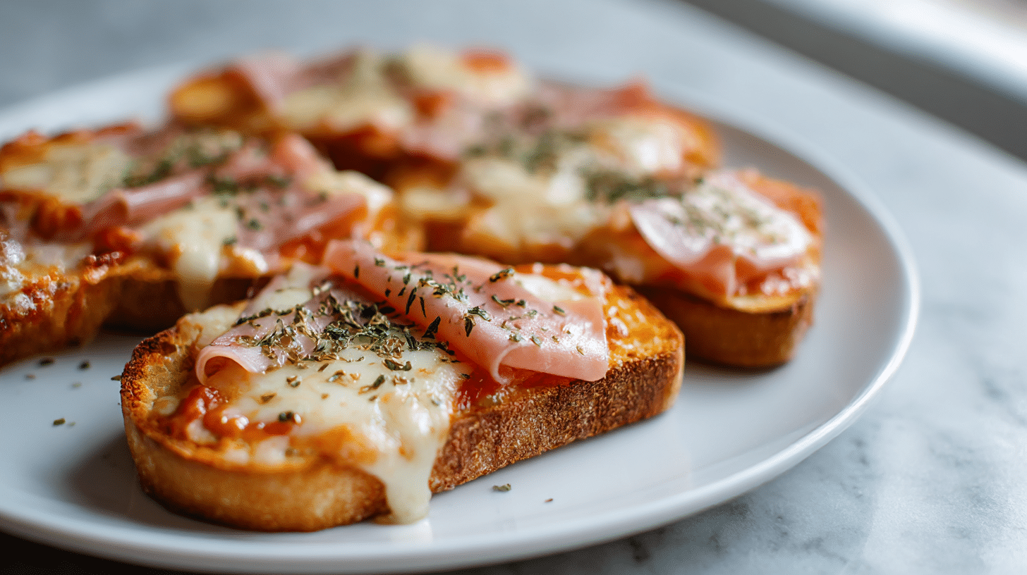Überbackener Toast im Air Fryer, schnell und lecker.