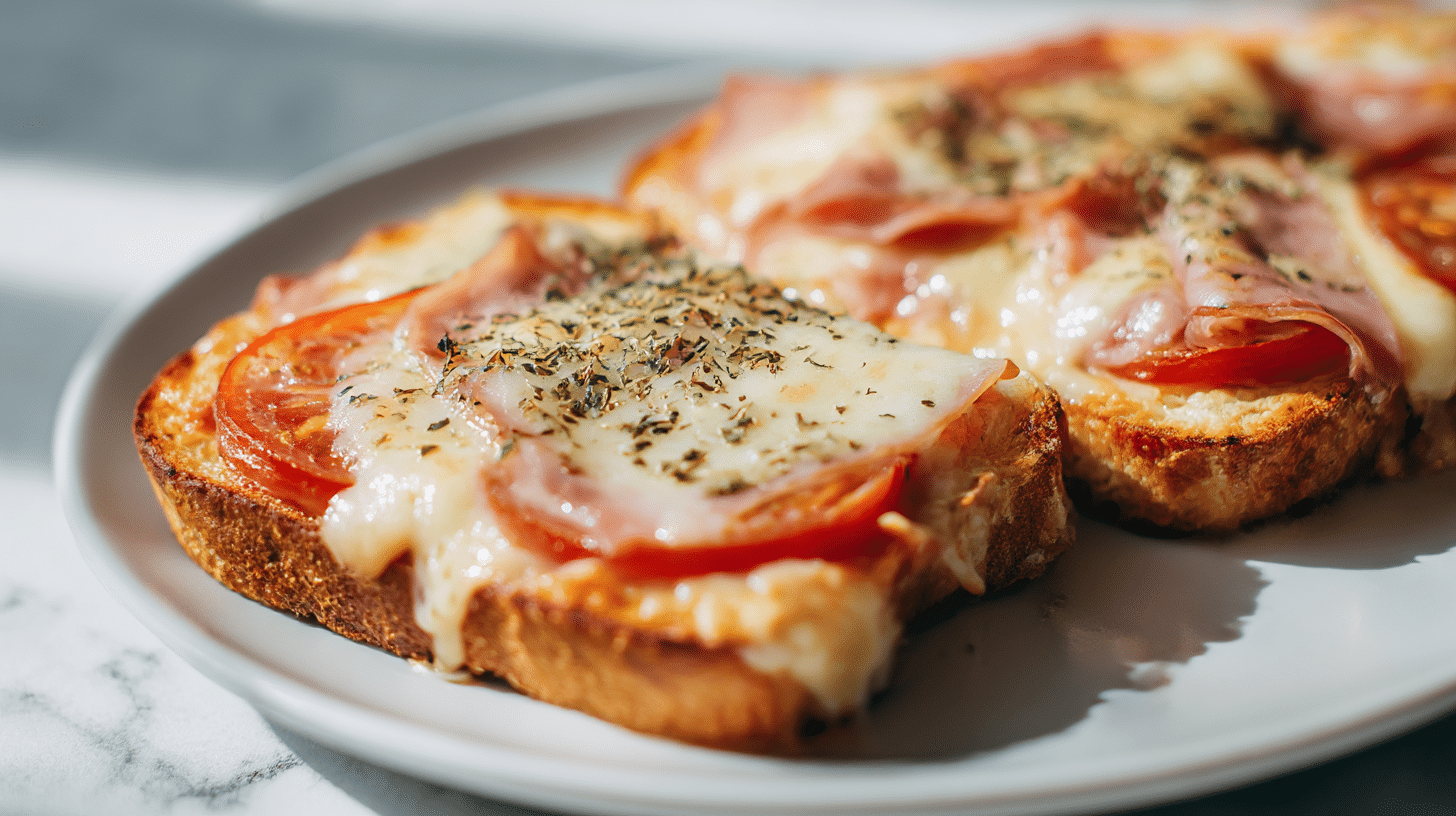 Genieße überbackenen Toast im Air Fryer, einfach und schmackhaft.