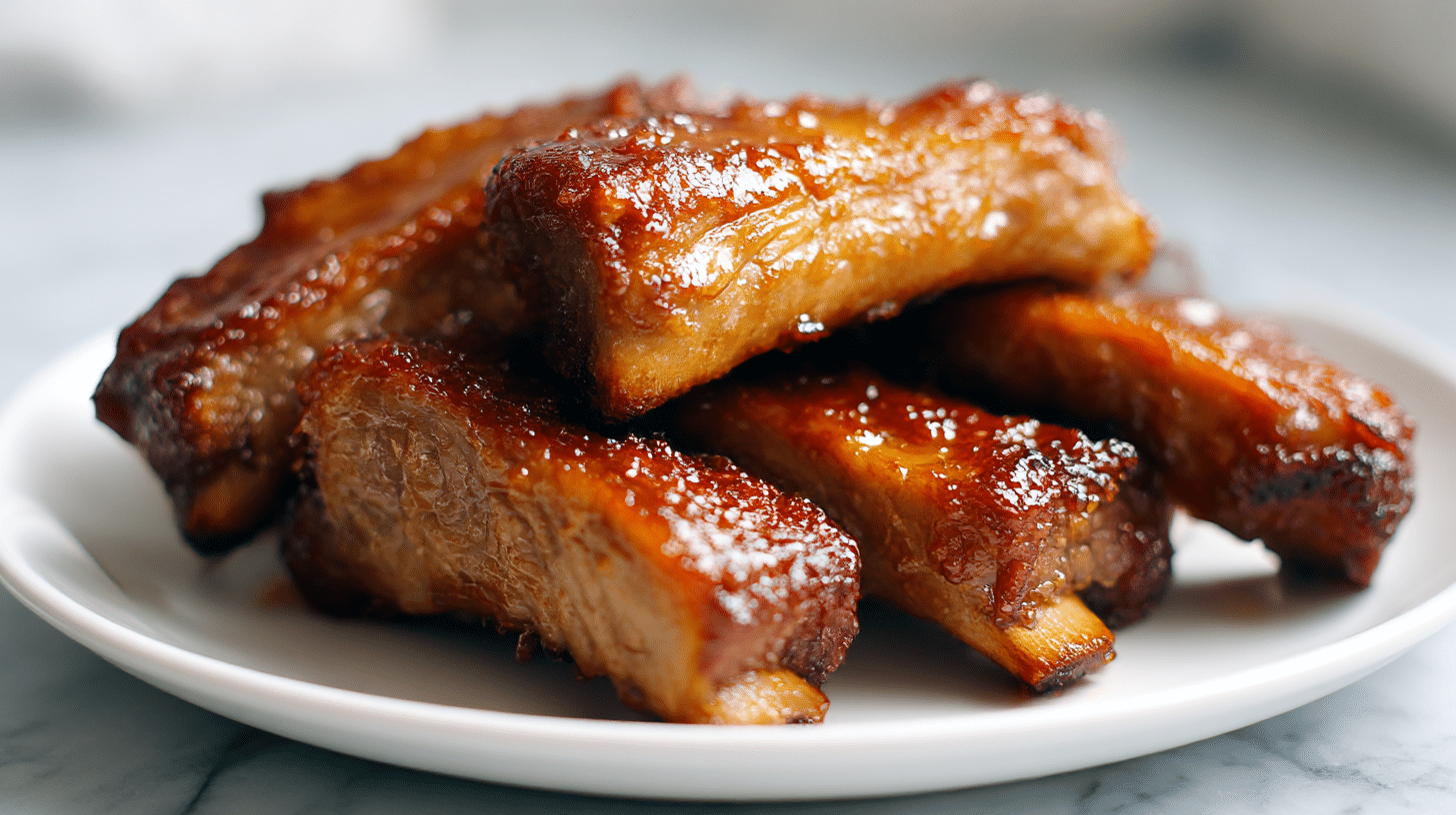 delikate vorgegarte spareribs im air fryer