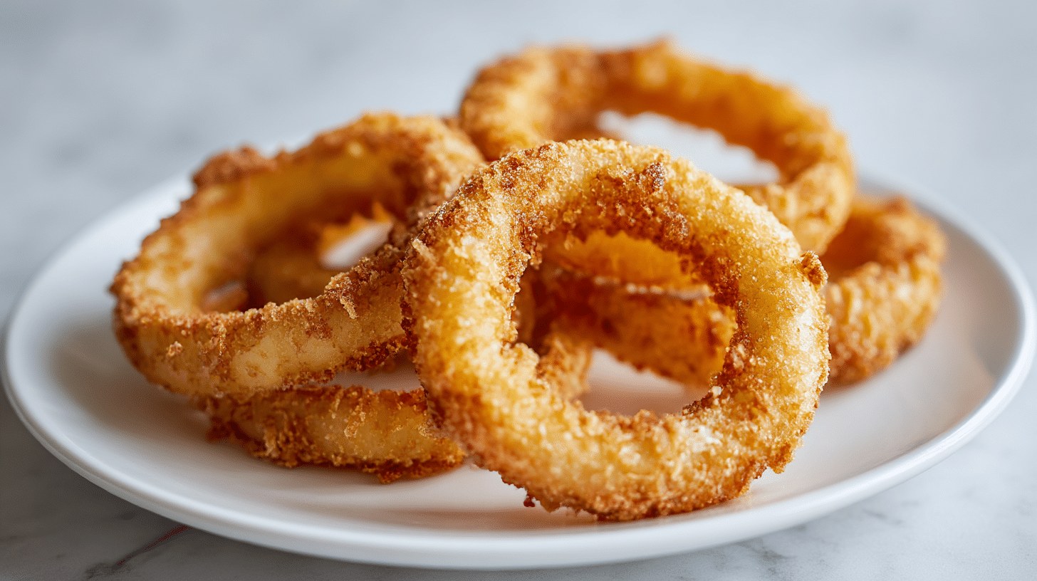 Leckere zwiebel im air fryer für eine schnelle Beilage.