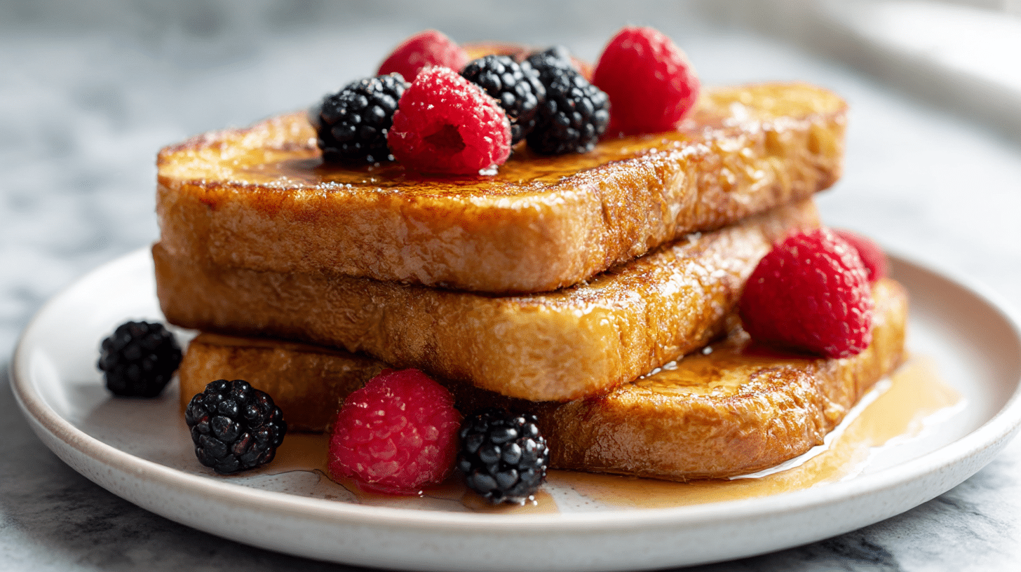 Schnelle arme ritter air fryer für ein einfaches Frühstück.