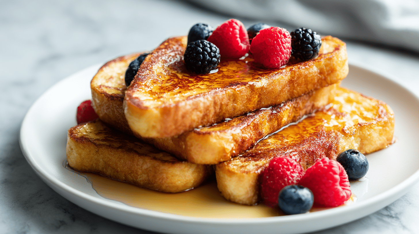 Leckere arme ritter air fryer mit frischen Zutaten zubereitet.