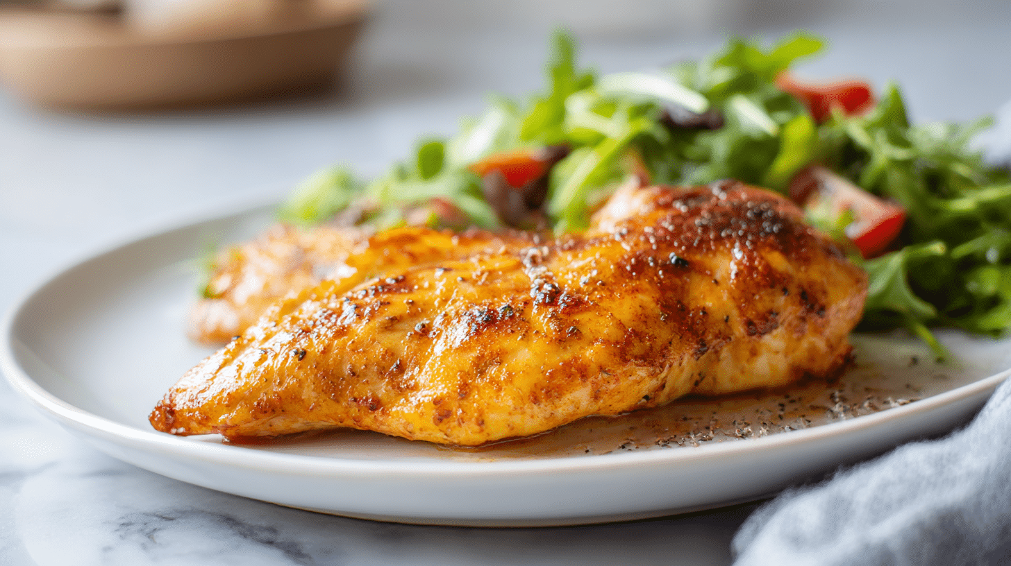 einfaches hähnchenfilet im air fryer zubereitet