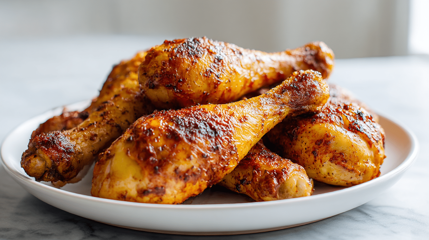 Leckere hähnchenkeule im air fryer perfekt zubereitet