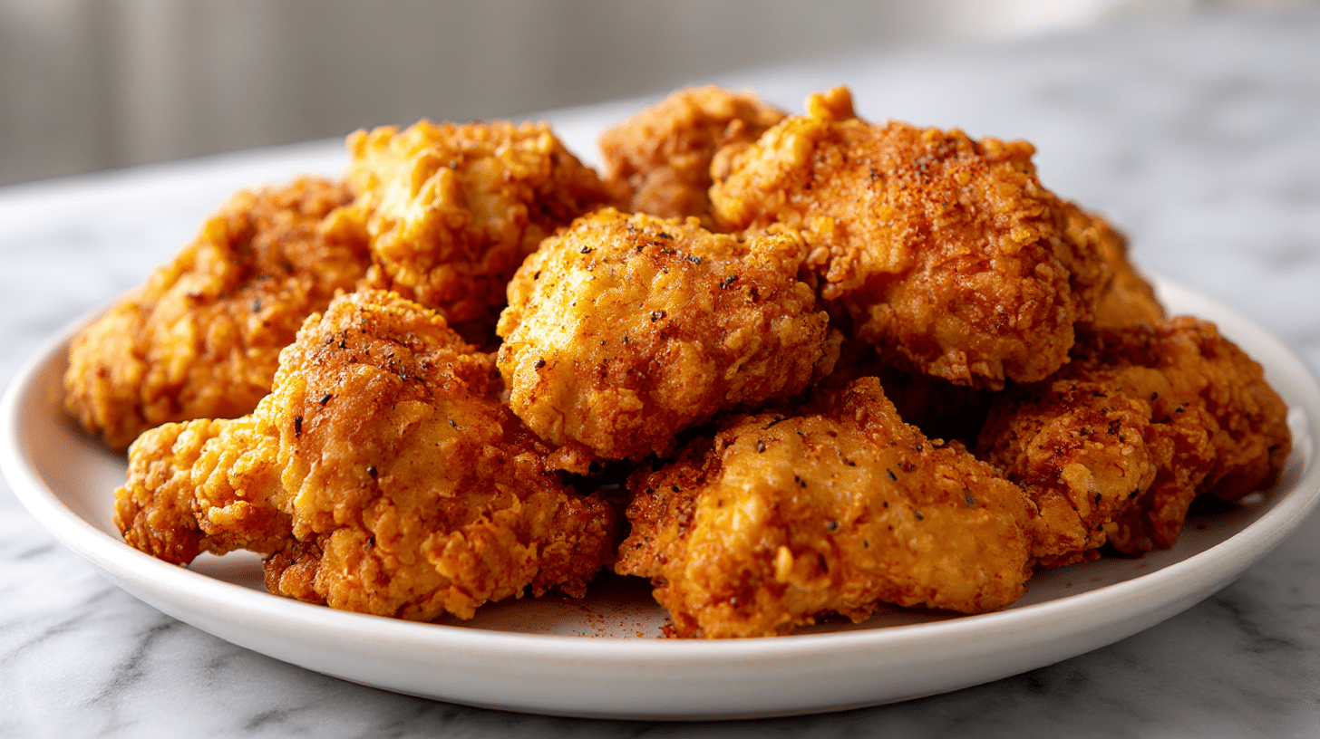 saftige hähnchenstücke im air fryer gebraten