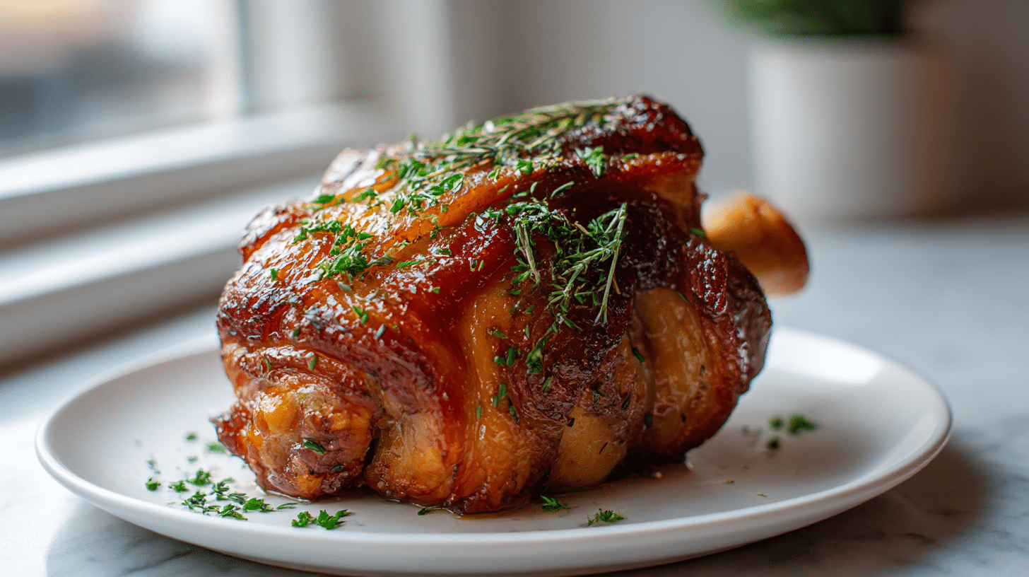 haxe im air fryer - gesunde Variante von einem Lieblingsgericht.