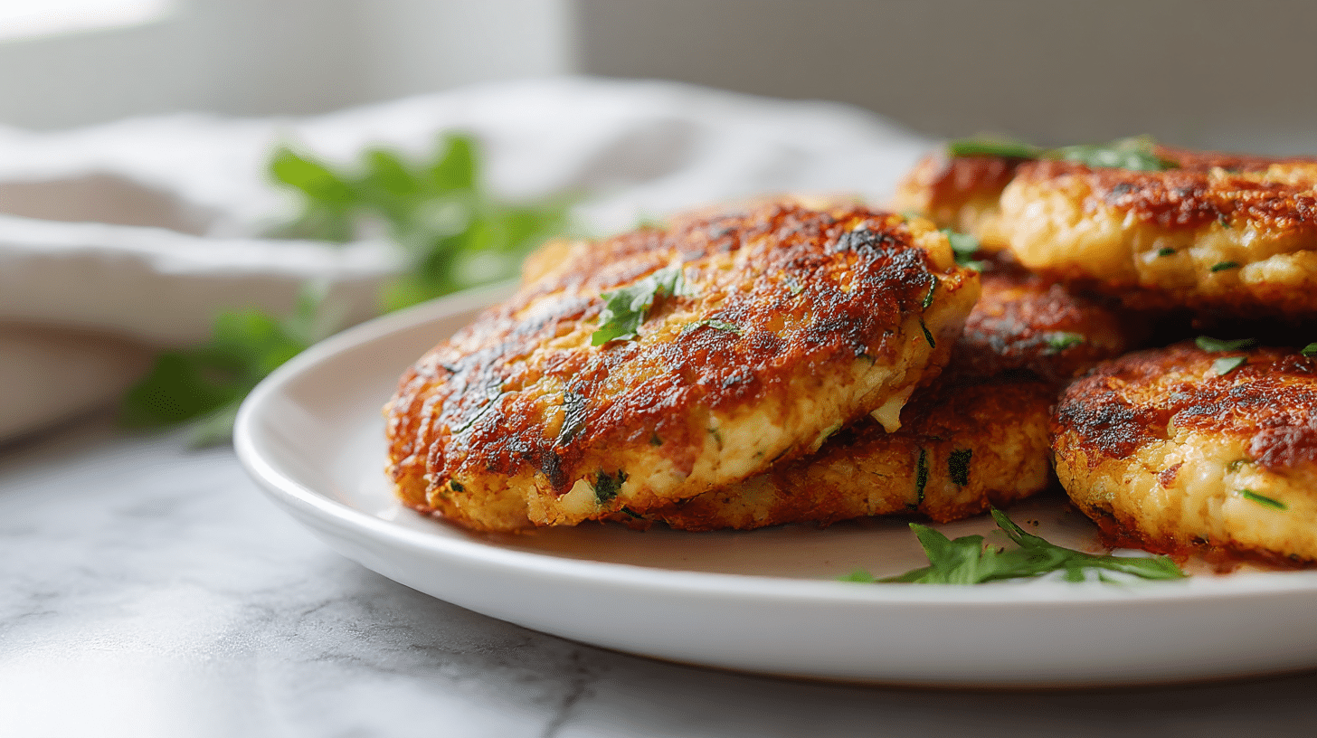 Perfekt zubereitete patties im air fryer