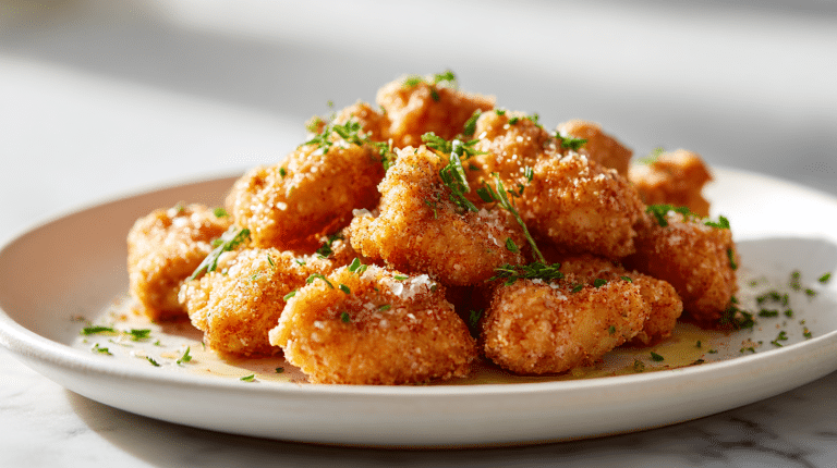 leckere air fryer häppchen für gäste auf einem Tisch angerichtet