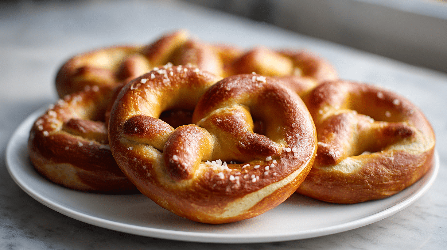 brezeln im air fryer goldbraun gebacken