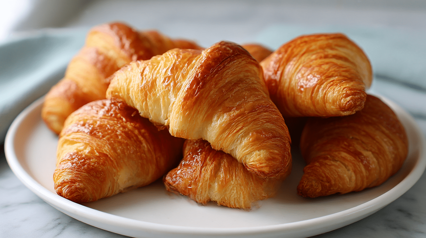 Leckere croissants im air fryer aufbacken für ein perfektes Frühstück