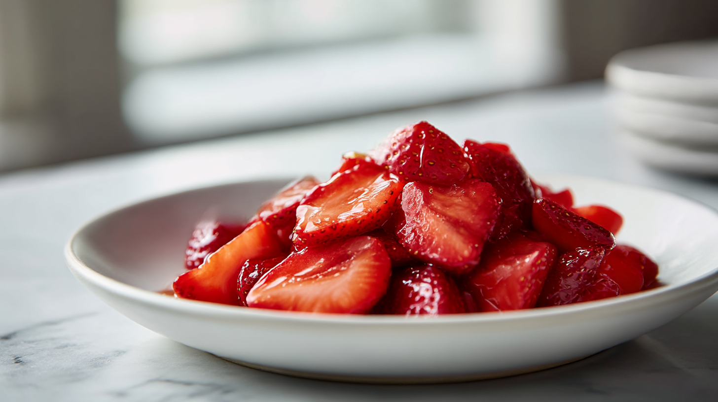 Gesundes Erdbeer Dessert im Air Fryer, ideal für jede Gelegenheit