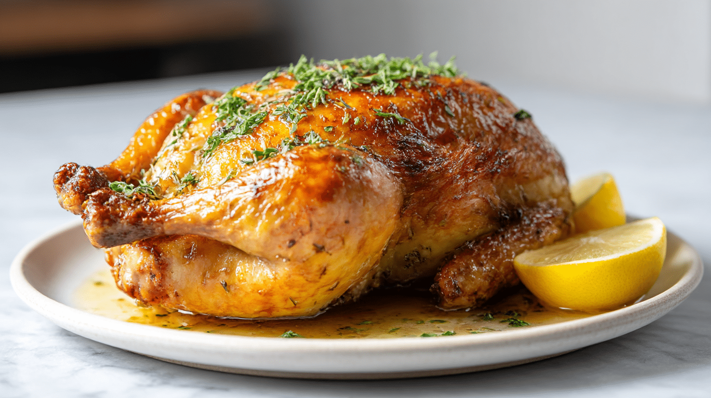 ganze ente im air fryer für feines Essen zubereitet