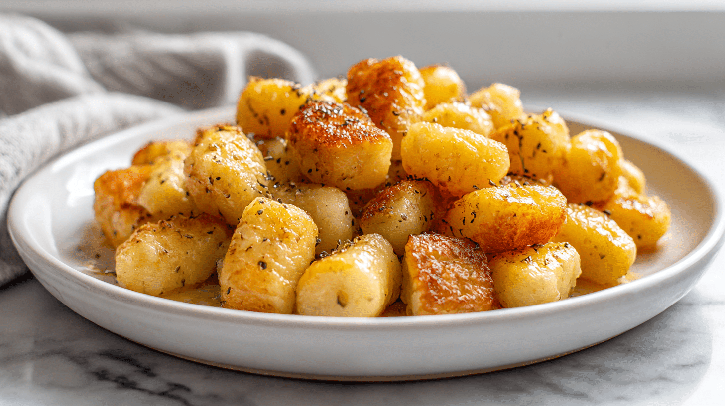 bereitstellung von gnocci air fryer für eine köstliche Mahlzeit.
