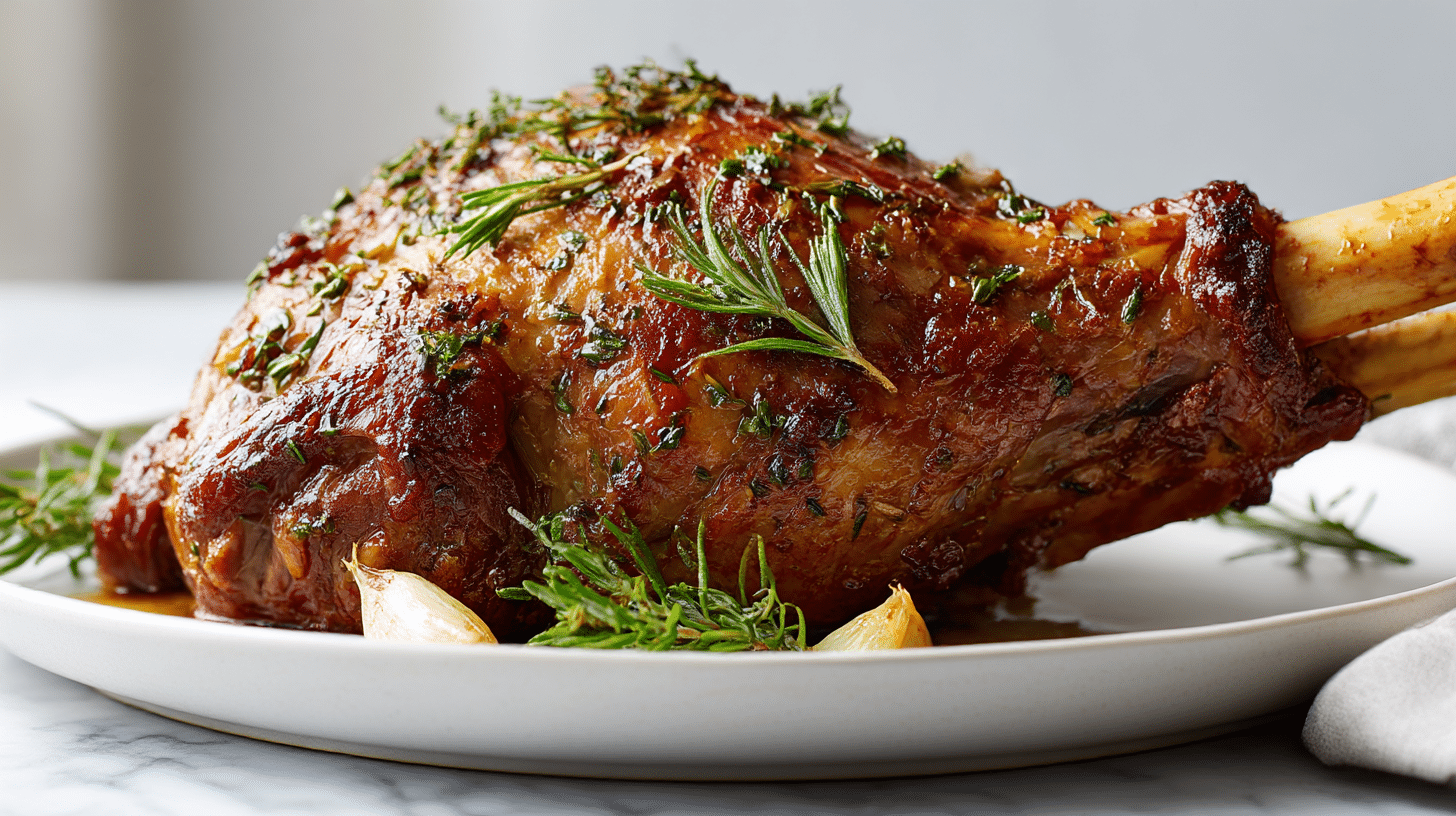 Airfryer Lammkeule mit Knochen Rezept 1 Lammkeule mit Knochen im Air Fryer frisch zubereitet