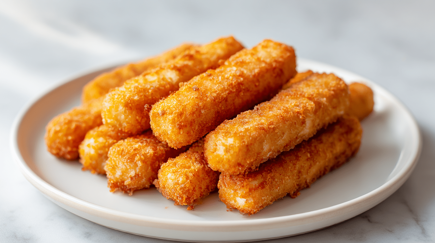 mozzarella sticks im air fryer knusprig, ideal für Partys