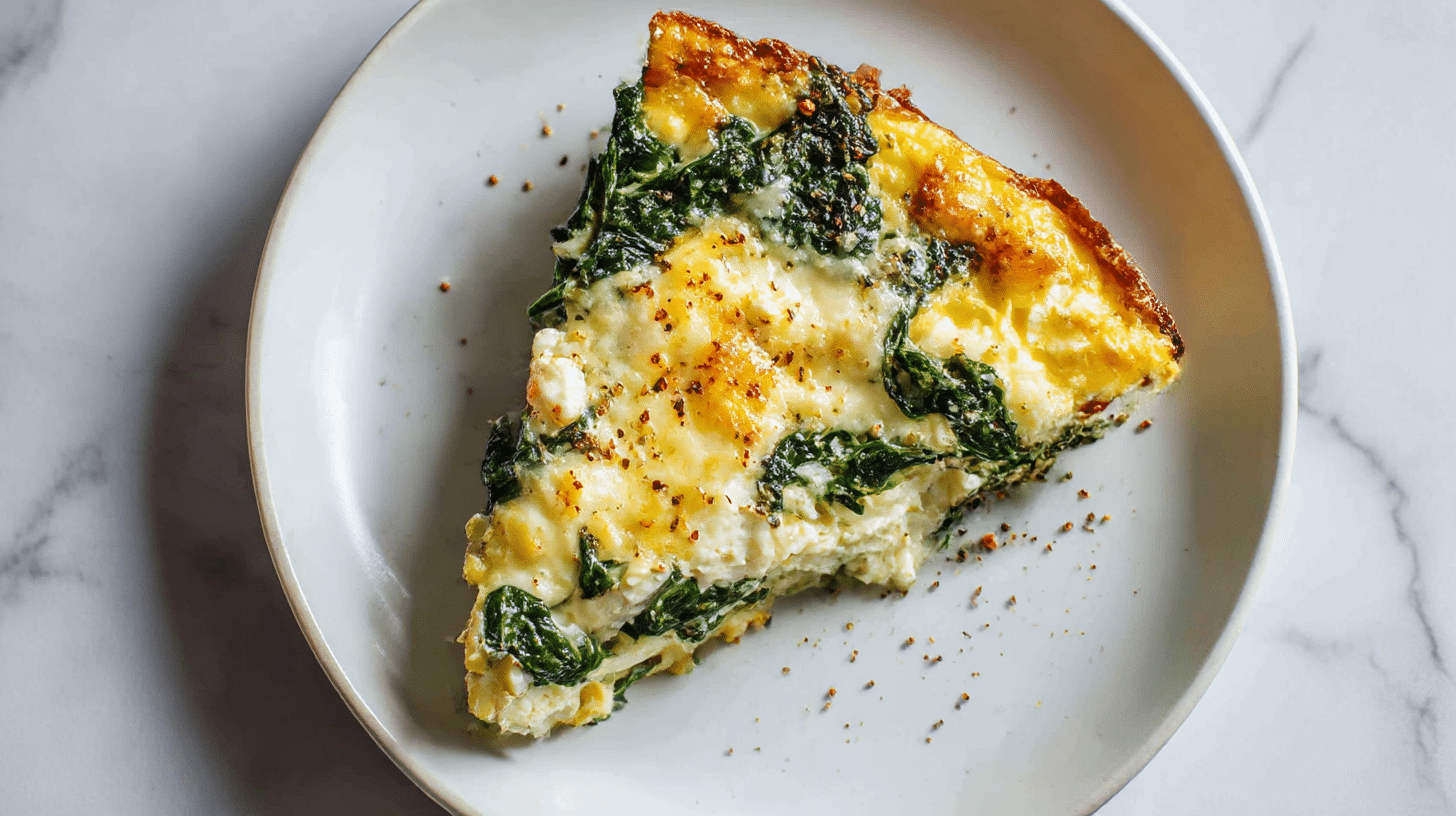 Leckeres spinat im air fryer Gericht frisch zubereitet