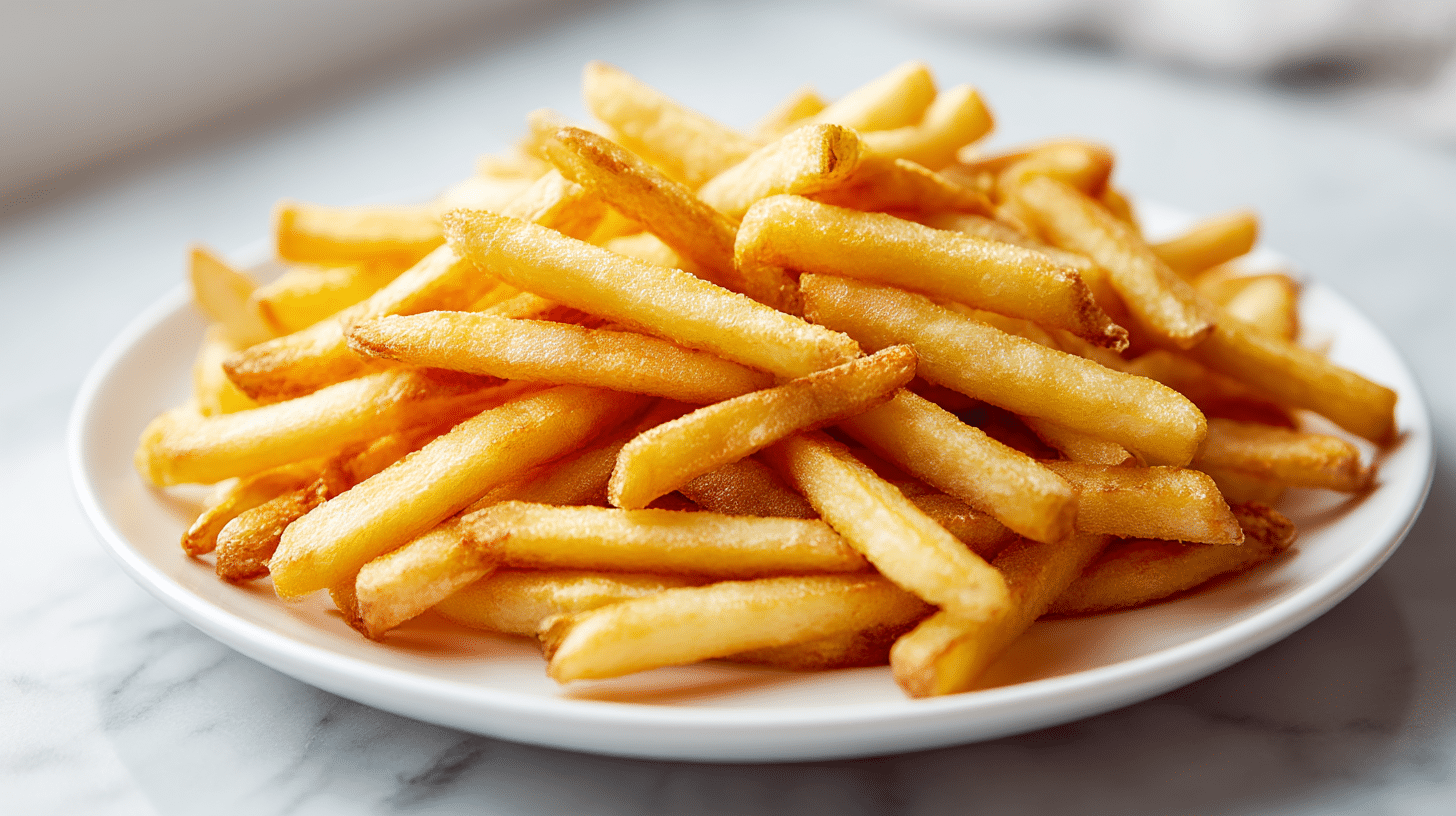 Frytki z air fryer die toll schmecken und einfach sind.