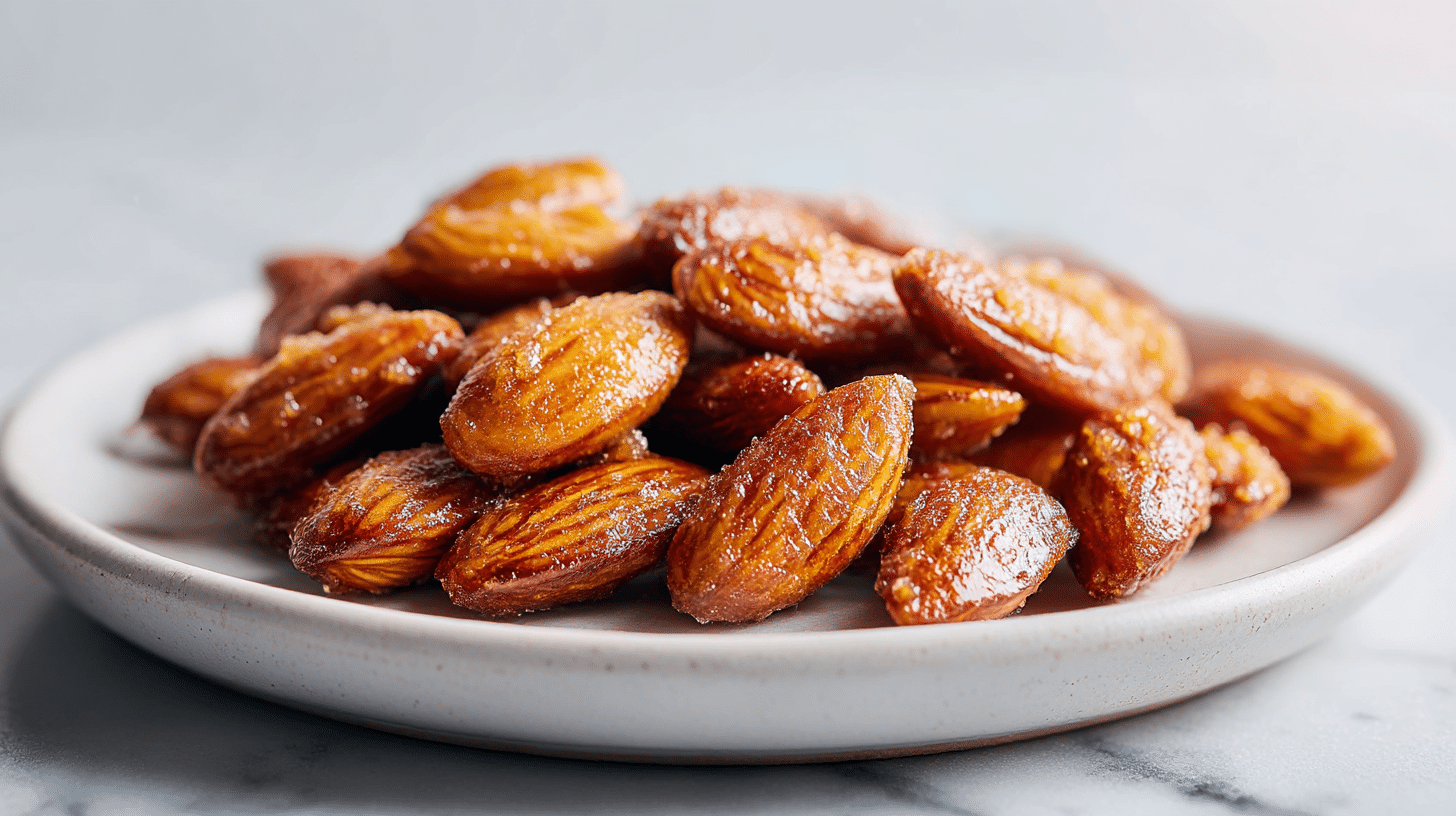 frisch zubereitete gebrannte mandel air fryer Snack-Option