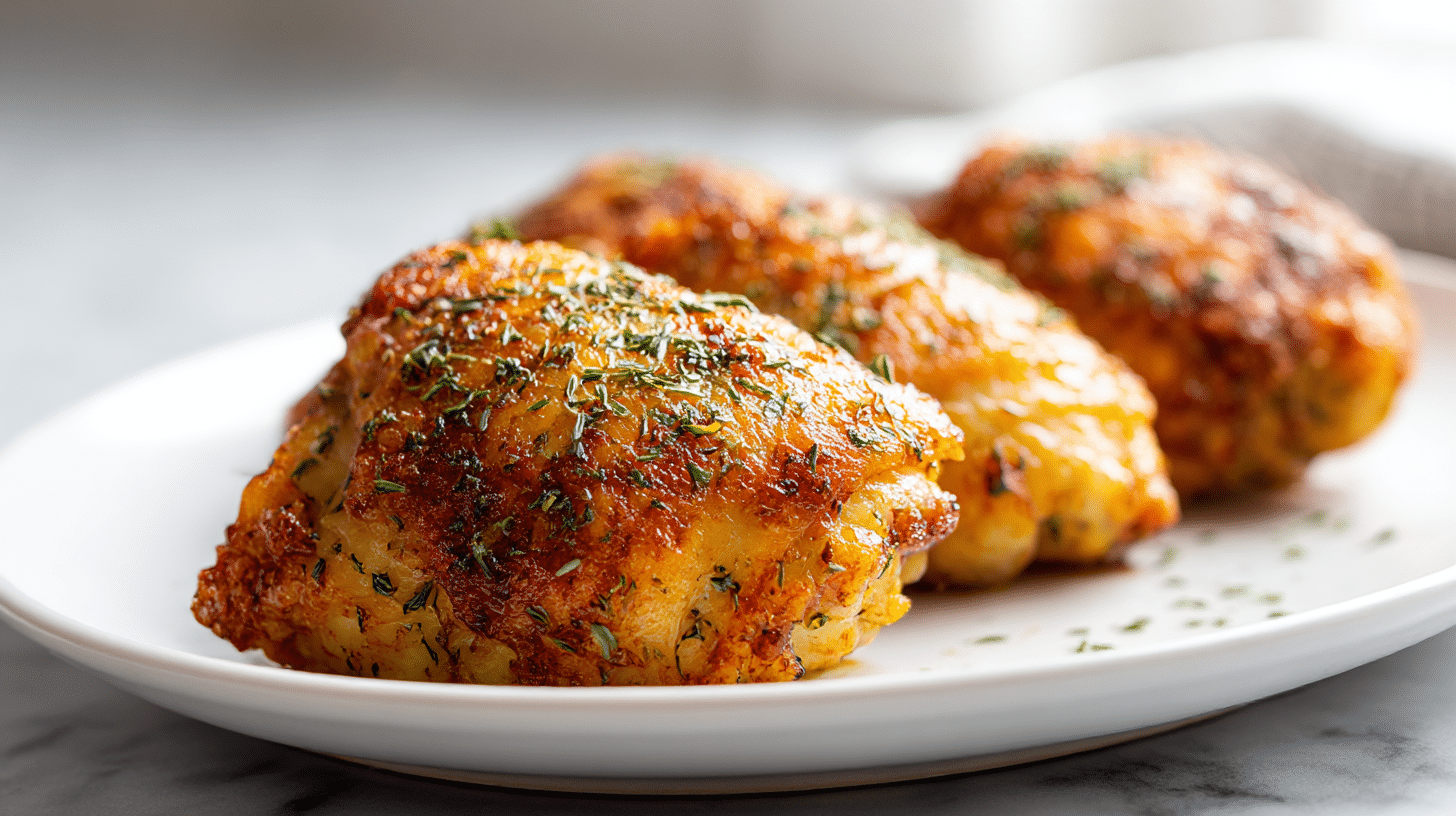 Hähnchenschenkel knusprig air fryer mit aromatischen Gewürzen