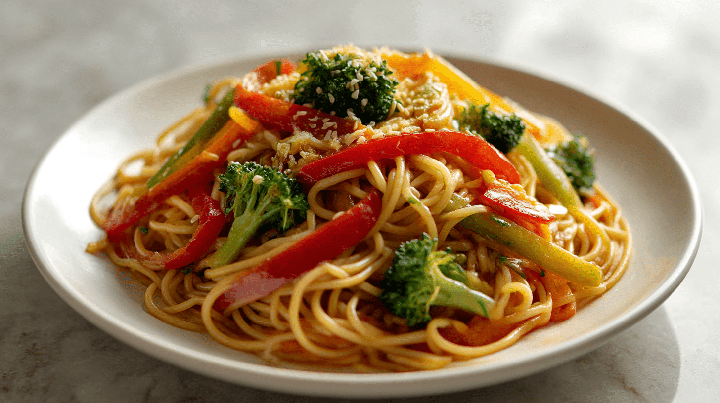 Kreative Zubereitung von Mie Nudeln im Air Fryer für Genuss pur.