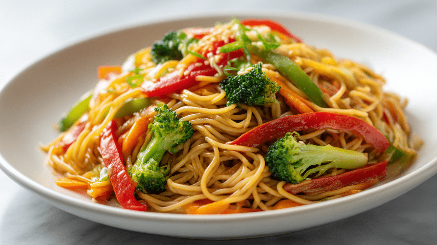 Perfekte Mie Nudeln aus dem Air Fryer, ideal für jeden Anlass.